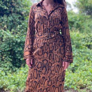 Animal print Zara dress size XS